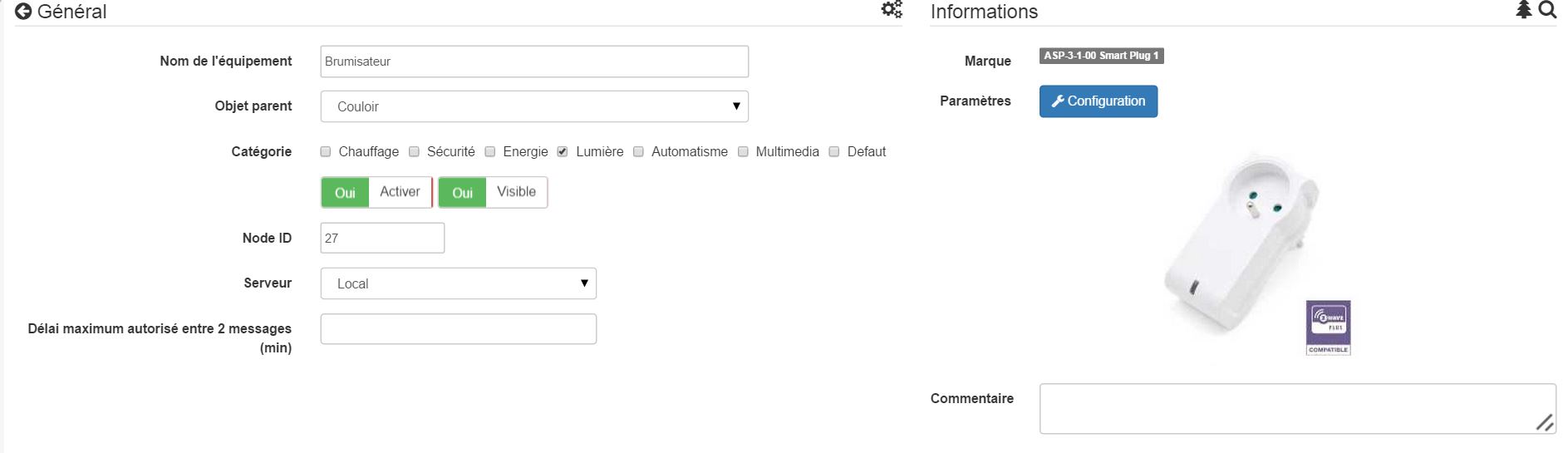 Plugin Zwave