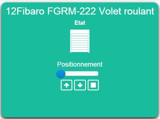 Commandes pour Volets Roulants (Fibaro FGRM-222) - Ma Domotique(e