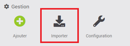 Exportación de datos - Datos de importacion