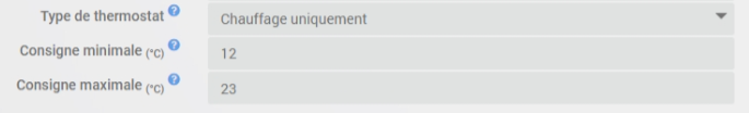 Configuración du fonctionnement