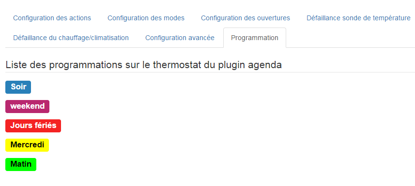 ongly programmation du thermostat