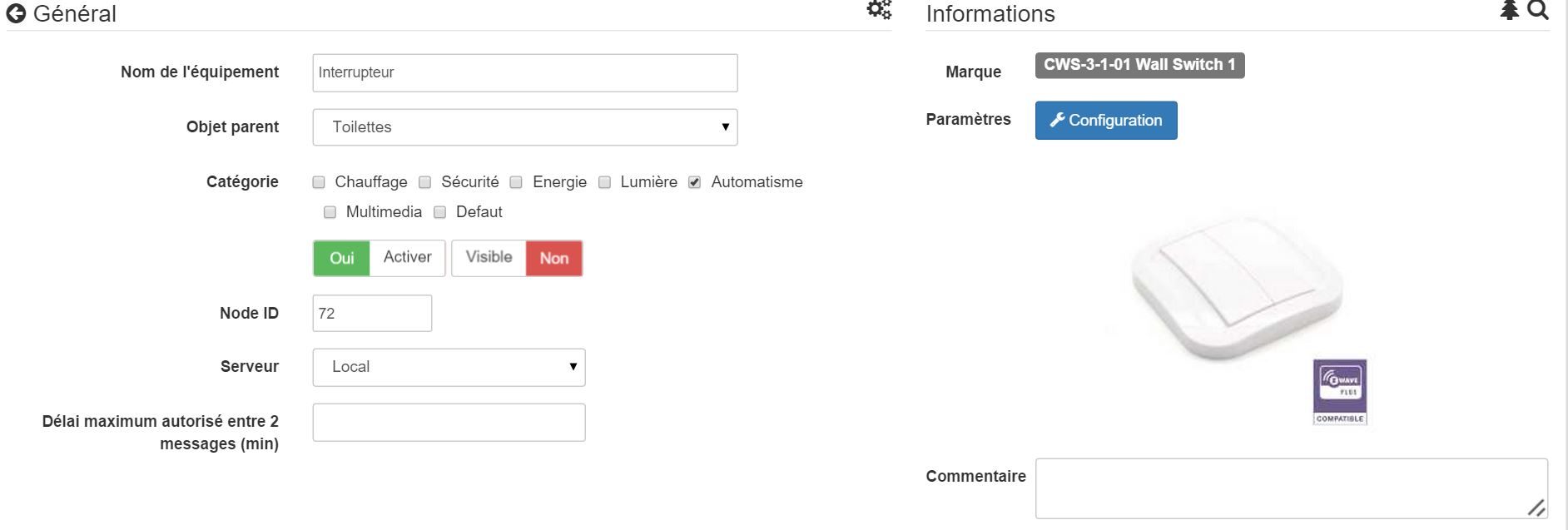 Plugin Zwave