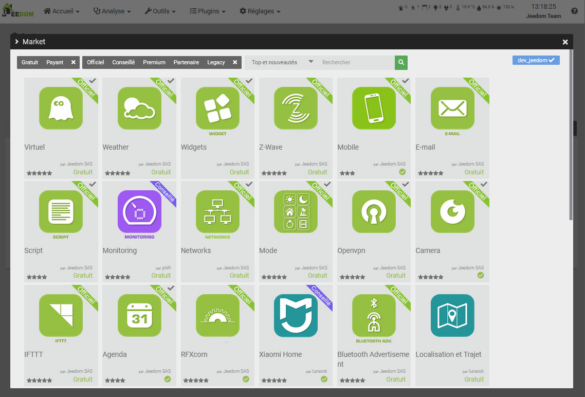 List of Plugins