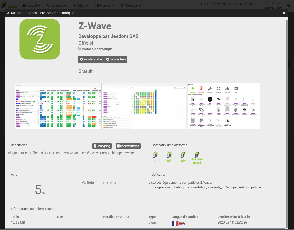 Plugins Page