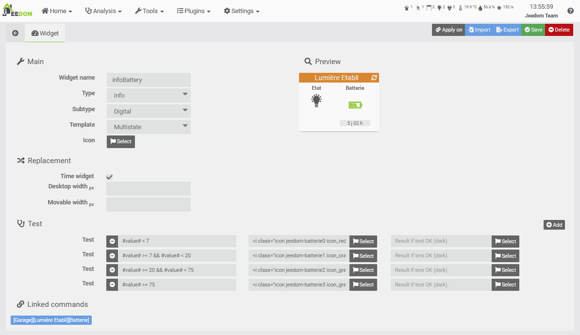 Widgets